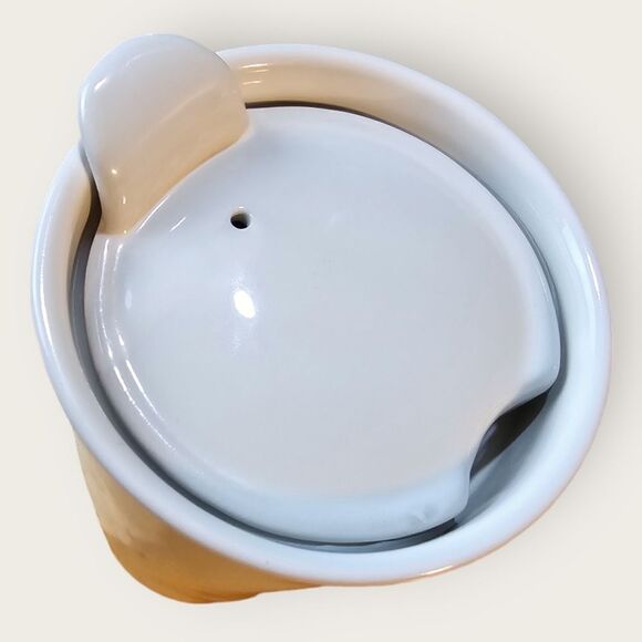 Rae Dunn Artisan Collection 'Hello' Ceramic To Go Travel Mug - Picture 5 of 7